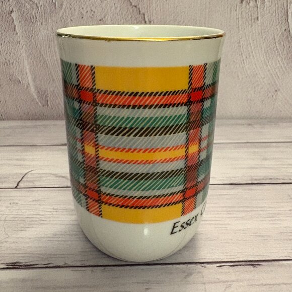 Essex County Tartan Coffee Mug 22K Gold Decorated in China (SKU: 216MI) - Picture 4 of 8